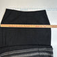 Eddie Bauer Faux Wrap Maxi Skirt Sz 14 (32.5"Waist) Dark Gray Wool Blend Lined