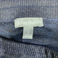 T by Talbots Crop Pants Sz Small Marled Navy Blue Pull On Casual Lounge Pant EUC