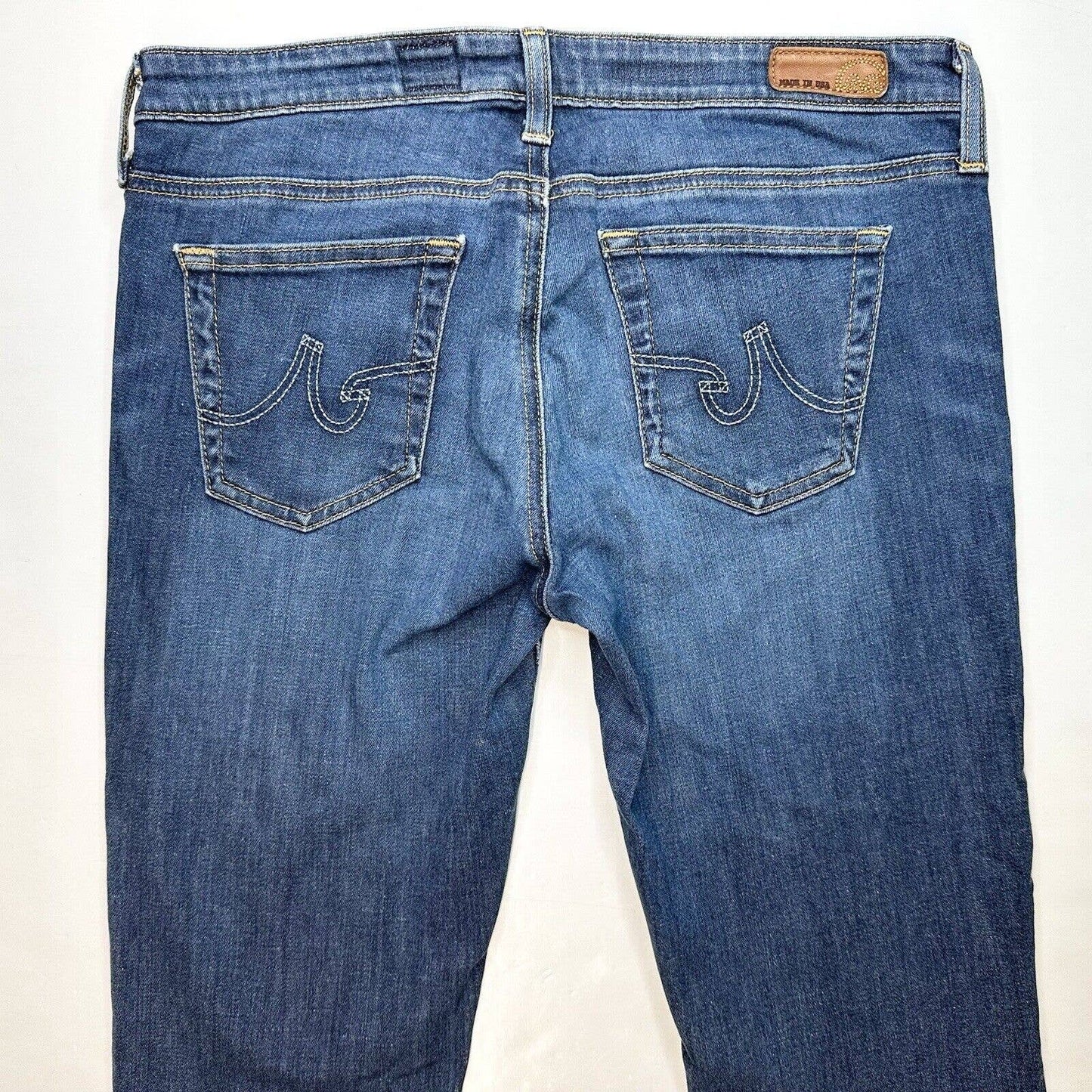 Adriano Goldschmied Ballad Slim Bootcut Jeans Womens 28R Denim Blue Jean