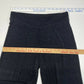 Picadilly Fashions Slinky Knit Straight Pant Sz Medium Black Stretch Acetate EUC