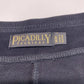 Picadilly Fashions Slinky Knit Straight Pant Sz Medium Black Stretch Acetate EUC