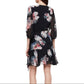 AllSaints Jade Violy Wrap Dress Women Medium Multicolor Floral Sheer Guaze Mini