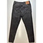 Levis Wedgie Skinny Crop Jeans 28 (US 6/7) High Rise Black Denim Button Fly