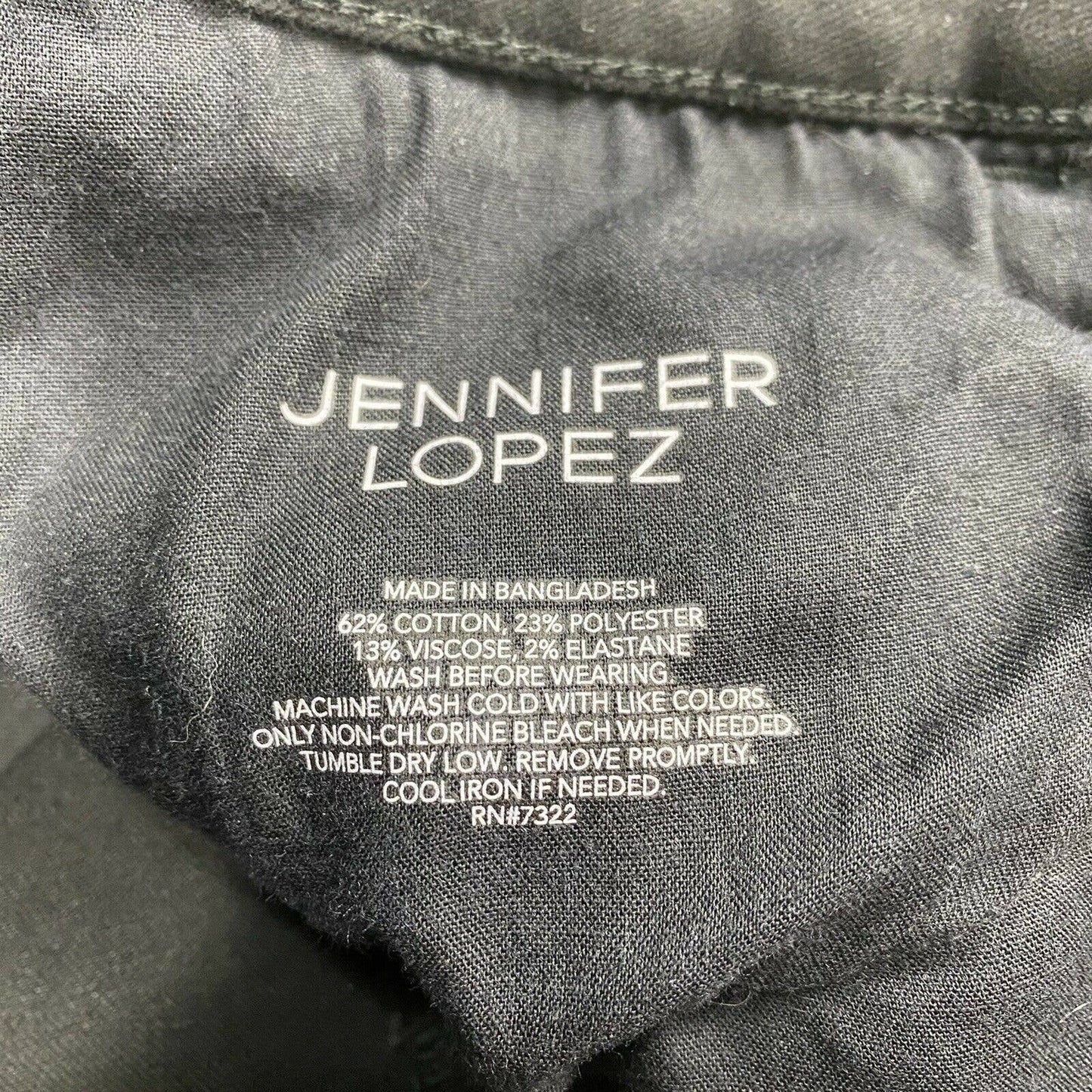 JLO Jennifer Lopez Sculpt Straight Sz 12 Black Stretch Denim Jeans Raw Hems EUC