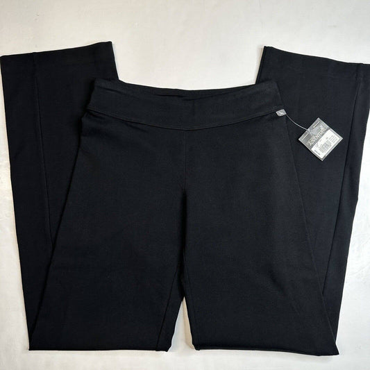 Eddie Bauer Pull On Knit Pants XS Black Active Outdoor Soft Stretch Straight NEW