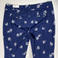 Lane Bryant The Allie Skinny Ankle Pants 18 Reg Navy Blue Floral Plus Size NEW