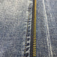 Liverpool The Crop Straight Sz 0/25 Stretch Denim Jeans Zipper Stripes Fray NEW