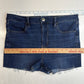 American Eagle Super Hi-Rise Cut Off Dream Short 12 Denim Blue Jean Shortie Fray