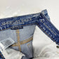 American Eagle Hi-Rise Shortie Sz 6 Next Level Stretch Denim Short Hole Fray EUC