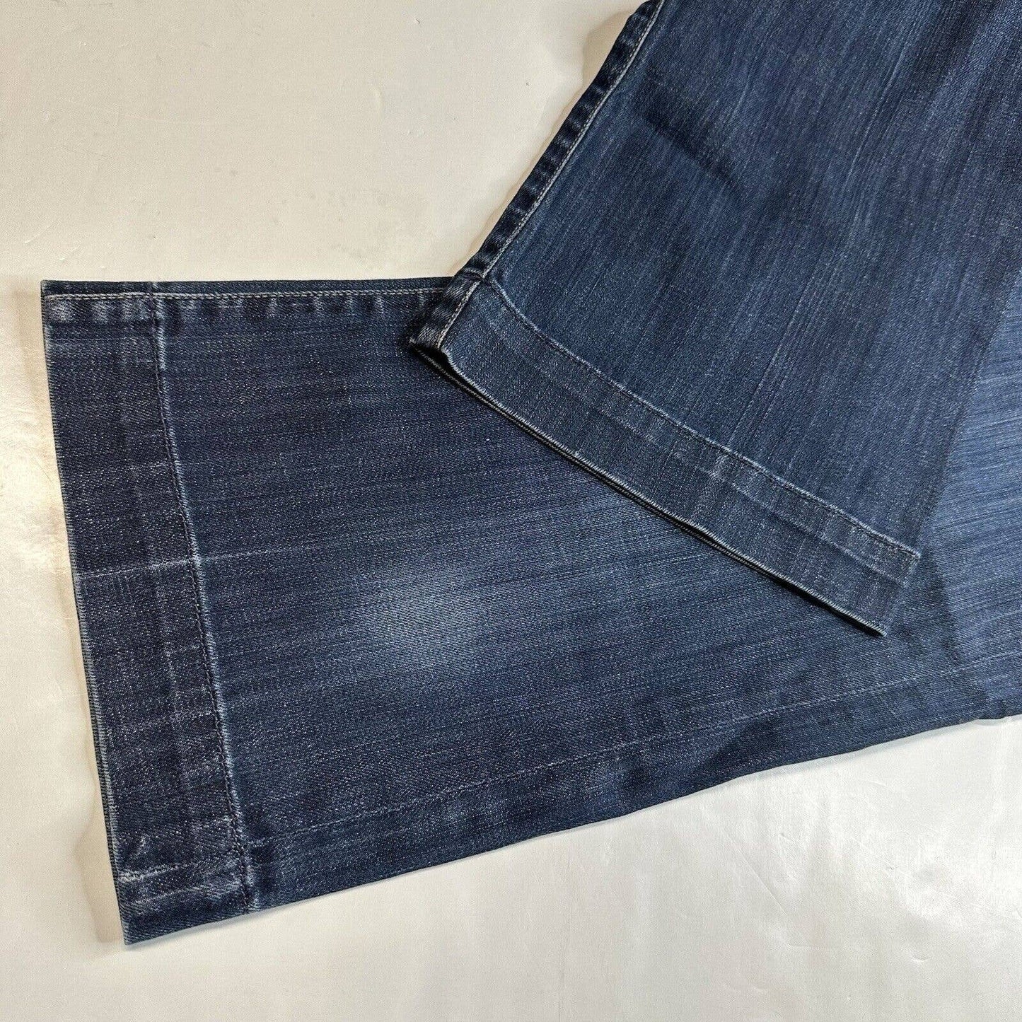 7 For All Mankind DOJO Capri Jeans Womens 30 (32"Waist) Dark Blue Denim 7FAM