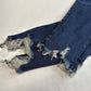 American Eagle Curvy Highest Rise Jegging 10 Next Level Stretch Denim Patches