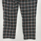 American Eagle Super Hi-Rise Skinny Trouser Sz 10 Stretch Green Tan Plaid Pants