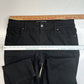 Chicos Straight Leg Jeans Sz 1.5 Womens (33.5"Waist) Black Stretch Denim