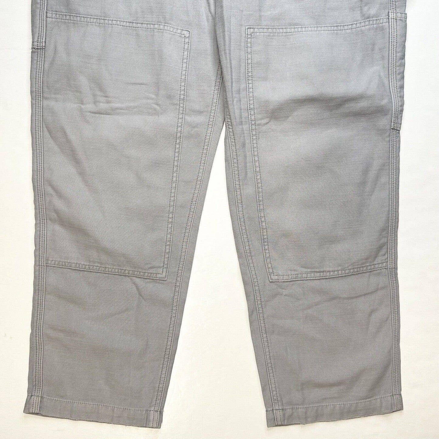 American Eagle 90s Straight Carpenter Jeans Womens 16 Short Light Gray Plus Size