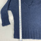 American Eagle Blue Knit Sweater Sz Medium Wool Mohair Blend V-Neck Long Sleeve