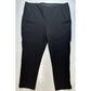 Chicos Ponte Knit Ankle Pants 3 (US 16/XL) Black Stretch Pull On Slimming EUC