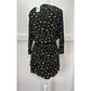 Rails Jasmine Dress XS Black Floral Yellow Roses Semi Sheer Smocked Waist NEW