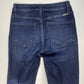 Kancan Skinny Ankle Sz 5/26 Stretch Denim Jeans Button Fly Dark Distressed Holes