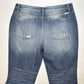 Kancan Boyfriend Jeans Womens 11/29 Blue Relaxed Fit Denim Distressed Holes EUC