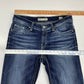 BKE Buckle Dakota Crop Sz 28 Womens Midrise Denim Blue Cropped Jean Dark EUC