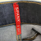 Spanx Cropped Flare Jeans Womens Small Pull On High Rise Stretch Denim Fray EUC