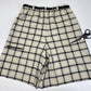 Vintage New Attitude Russ Togs Plaid Shorts Womens 14 Beige USA Union Made