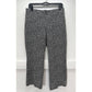 Anthropologie Essential Crop Flare Pants Womens Large Knit Black/White Pattern