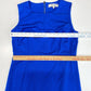 Diane Von Furstenberg Carrie Sheath Dress Sz 12 Womens Blue Stretch Sleeveless