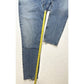 AGOLDE Nico High Rise Slim Fit Ankle Jean Sz 32 Light Blue Denim Button Fly Fray