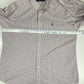 Ralph Lauren Plaid Button Up Shirt Sz XLarge Mens Casual Red White Long Sleeve