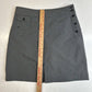 Lole Skort Womens Sz 4 Gray Polyester Casual Button Side Skirt/Shorts