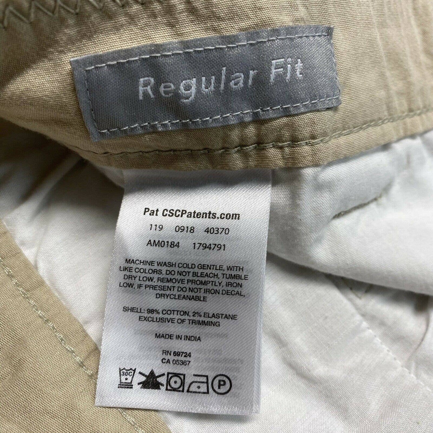 Columbia Utility Shorts Sz 36W Mens Regular Fit Beige Casual Hiking 20" Long