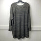 Soft Surroundings Tunic Sweater Sz 1X Gray With Sequins Holiday Top Plus Size