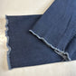 Lane Bryant High Rise Straight Jeans 16 Flex Magic Waist Blue Denim Dark Fray