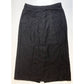 Eddie Bauer Wool Blend Midi Skirt Womens 8 Dark Gray Long Lined Slit Pockets