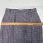 Craft Centre Cymru Pure Wool Midi Skirt Sz 12 (27"Waist) Multicolor Plaid Pleats