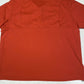 Cabelas Guidewear Shirt Sz 2XL Red/Orange Short Sleeve 1/4 Button Top Mesh EUC