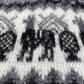 Grupo Brisanti Fuzzy Alpaca Blend Knit Sweater Gray Hooded Soft Fringe *No Size