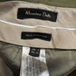 Massimo Dutti Wide Leg Trousers Euro 40 (US 8) Green Wool Blend Pleated Belt NEW