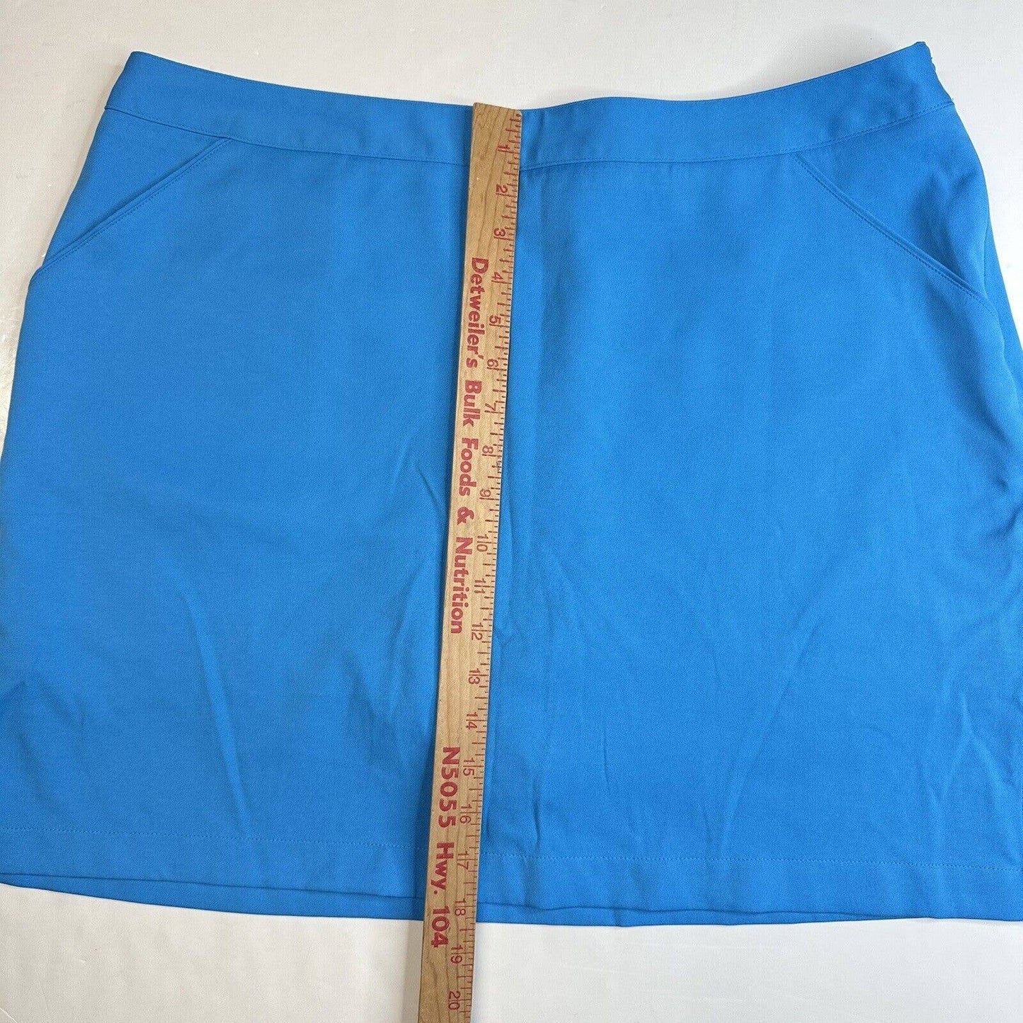 Coral Bay Golf Skort Womens 18 (37"Waist) Bright Blue Active Skirt/Shorts EUC