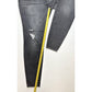 Maurices High Rise Skinny Jean Women L/12 Stretch Gray Denim Button Fly Distress