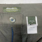 Eddie Bauer Convertible Pants Sz 14 Gray Nylon Hiking Zip Off Shorts Pockets EUC