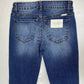 Kancan Capri Sz 1/24 Womens Stretch Denim Crop Jean Distressed Holes Raw Hem NEW