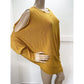 Gibson Latimer Tunic Sweater XL Mustard Yellow Asymmetrical Dolman Sleeve NEW