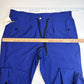 Paskho Sanctuary Cropped Pleated Stretch Tech Travel Pants Womens XL Blue NEW