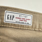 GAP Cheeky Midi Shorts 31/12 Tall (33"Waist) High Rise Tan Fray Button Fly NEW