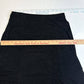 Laura Ashley Slinky Knit Maxi Skirt PS Petite Small Black Pull On Long EUC