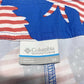 Columbia PFG Offshore II Board Shorts Mens 38 Stars Stripes w/Bottle Opener EUC