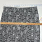 Lularoe Cassie Midi Pencil Skirt 3XL Black/White Aztec Stretch Plus Size NEW