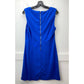 Diane Von Furstenberg Carrie Sheath Dress Sz 12 Womens Blue Stretch Sleeveless